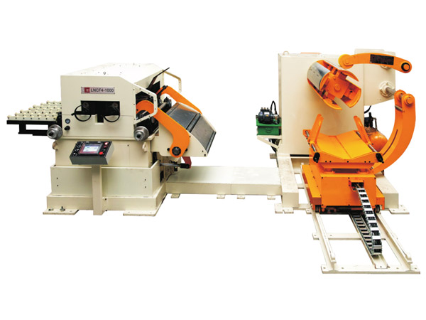 三機(jī)一體NC高(gao)配型精(jing)密料架(jià)矯直送(song)料機